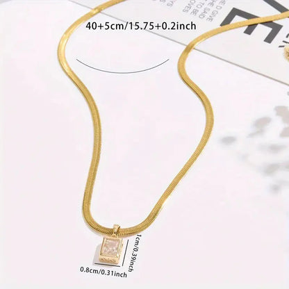 Gold-Plated Anti Tarnish Gold-Toned Geometric Pendant
