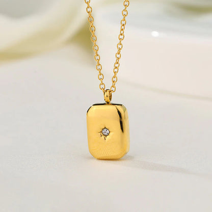 Gold-Plated Anti Tarnish Gold-Toned Star themed Geometric Pendant